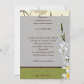 INVITATION BAT MITZVAH DU BAR DE L'ARBRE À VIE (Dos)