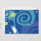 Invitation Bat mitzvah du bar NOAH'S ARK & WAVES (Dos)