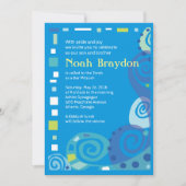 Invitation Bat mitzvah du bar NOAH'S WAVES (Devant)