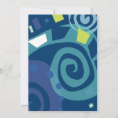 Invitation Bat mitzvah du bar NOAH'S WAVES (Dos)