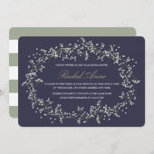 Invitation Bat mitzvah du souffle du bébé (Devant / Derrière)