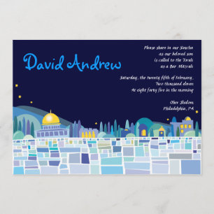 Invitation Bat mitzvah du Wall Street Bar