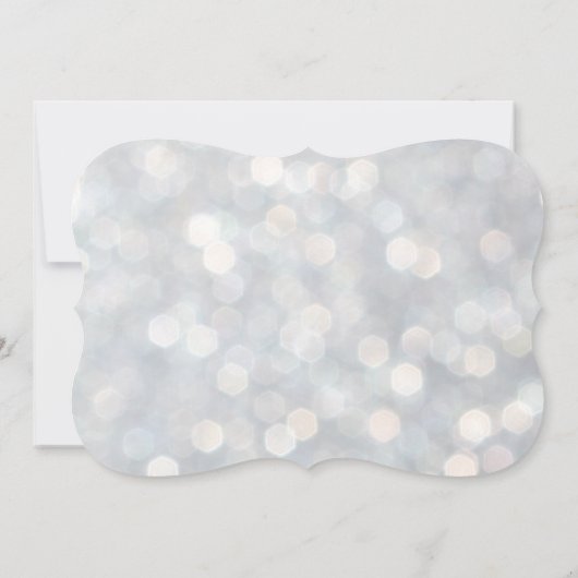 Invitation Bat mitzvah Élégante Silver Lights (Dos)