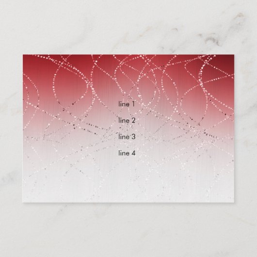 Invitation Bât Mitzvah Étoile de David Rouge Pailletée Fête d (Dos)