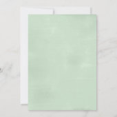 Invitation Bat mitzvah Eucalyptus aquarelle (Dos)