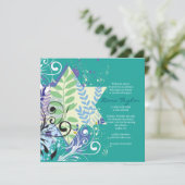 Invitation Bat mitzvah FLORAL ABSTRAIT (Debout devant)