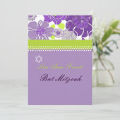 Invitation BAT MITZVAH FLORAL DE PixDezines ALEGRE (Debout devant)