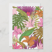 Invitation Bat Mitzvah Floral Tropical (Dos)
