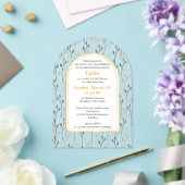 Invitation Bat mitzvah florale élégante (Insitu (Mariage))