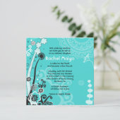Invitation Bat mitzvah FLORALE GRAVE ET BEAUCOUP (Debout devant)