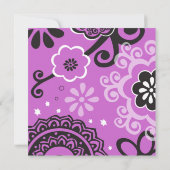 Invitation Bat mitzvah FLORALE GRAVE ET BEAUCOUP (Dos)