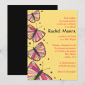 Invitation Bat mitzvah FLOTTANTE (Devant / Derrière)