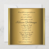 Invitation Bat mitzvah Gold et Purple Art Déco (Dos)