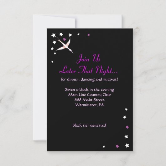 Invitation Bat mitzvah HAMSA BEAUTY (Devant)
