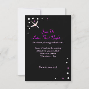 Invitation Bat mitzvah HAMSA BEAUTY