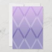 Invitation bat mitzvah Harlequin Purple Lavender (Dos)