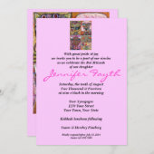 Invitation bat mitzvah - L'Chaim À La Vie ! (Devant / Derrière)