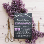 Invitation Bat mitzvah Lilac<br><div class="desc">Ces invitations chic décontractées sont parfaites pour toute célébration Bat mitzvah. Chaque ligne de texte est entièrement personnalisable pour dire ce que vous voulez!</div>