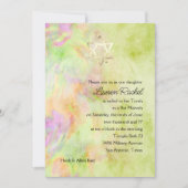 Invitation bat mitzvah Lime Green Tie Dye (Devant)