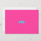 Invitation Bat mitzvah Marissa Malka Bleu rose (Dos)
