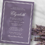 Invitation Bat Mitzvah Modern Monogram on Simple Frame<br><div class="desc">Composed of elegant serif and cursive script typography on frame.

This is designed by Select Party Supplies,  exclusive for Zazzle.

Available here:
http://www.zazzle.com/selectpartysupplies</div>