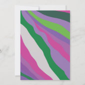 Invitation Bat Mitzvah Moderne Abstraite (Dos)