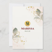 Invitation Bat mitzvah Moderne Aquarelle Parties scintillant (Dos)