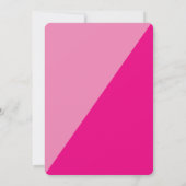 Invitation BAT MITZVAH moderne couleurs vives noms rose (Dos)