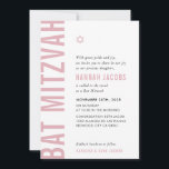 Invitation BAT MITZVAH moderne minimaliste audace fille dusky<br><div class="desc">par kat massard >>> kat@simplysweetPAPERIE.com <<< CONTACTEZ-MOI pour un libellé personnalisé ou pour ajouter des lignes en hébreu Aimez le design, mais souhaitez voir quelques changements - un autre jeu de couleurs, un autre produit, ajoutez une photo ou adapté pour une occasion différente - pas de souci contactez-moi - Je...</div>