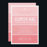 Invitation BAT MITZVAH moderne ombre dégradé cool corail rose<br><div class="desc">par kat massard >>> kat@simplysweetPAPERIE.com <<< CONTACTEZ-MOI pour un libellé personnalisé ou pour ajouter des lignes en hébreu Aimez le design, mais souhaitez voir quelques changements - un autre jeu de couleurs, un autre produit, ajoutez une photo ou adapté pour une occasion différente - pas de souci contactez-moi - Je...</div>