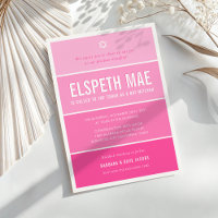 BAT MITZVAH moderne ombre dégradé hollywood rose