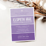 Invitation BAT MITZVAH moderne ombre dégradé violet violet<br><div class="desc">par kat massard >>> kat@simplysweetPAPERIE.com <<< CONTACTEZ-MOI pour un libellé personnalisé ou pour ajouter des lignes en hébreu Aimez le design, mais souhaitez voir quelques changements - un autre jeu de couleurs, un autre produit, ajoutez une photo ou adapté pour une occasion différente - pas de souci contactez-moi - Je...</div>