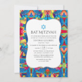 Invitation Bat mitzvah Motif Fiesta (Devant)