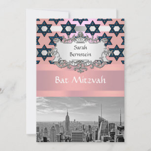 Invitation Bat mitzvah n° 1 de l'Empire State Building de NYC