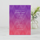 Invitation Bat mitzvah N'importe quelle couleur avec Motif Di (Debout devant)