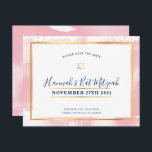 Invitation BAT MITZVAH or rose aquarelle enregistrer la date<br><div class="desc">par kat massard >>> kat@simplysweetPAPERIE.com << - - - - - - - - - - - - - - - - - - - - - - - - - - - - - - - - - - - - - - - - - - - - -...</div>