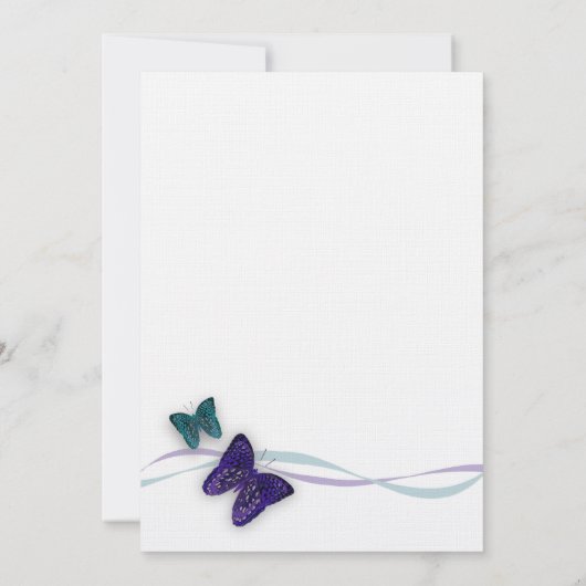 Invitation Bat mitzvah papillon (Dos)