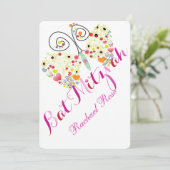 Invitation Bat mitzvah/papillons PixDezines (Debout devant)