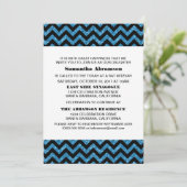 Invitation Bat mitzvah Parties scintillant Blue Ch (Debout devant)