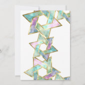 Invitation Bat mitzvah Pastel Star de David (Dos)