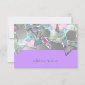 Invitation Bat mitzvah Pastel Star de David sur n'importe que (Devant)