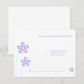 Invitation Bat mitzvah Penina RSVP (Devant / Derrière)
