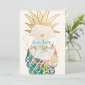 Invitation Bat mitzvah PixDezines Ananas (Debout devant)