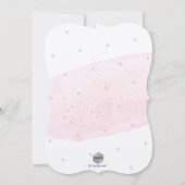 Invitation Bat mitzvah PixDezines Aquarelle Rose (Dos)