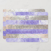 Invitation Bat mitzvah PixDezines do-it-yourself bandes coule (Devant / Derrière)