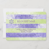 Invitation Bat mitzvah PixDezines do-it-yourself bandes coule (Dos)