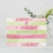 Invitation Bat mitzvah PixDezines do-it-yourself bandes coule (Debout devant)