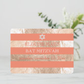 Invitation Bat mitzvah PixDezines do-it-yourself bandes coule (Debout devant)