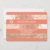 Invitation Bat mitzvah PixDezines do-it-yourself bandes coule (Dos)