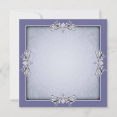 Invitation Bat mitzvah pourpre Damask (Dos)